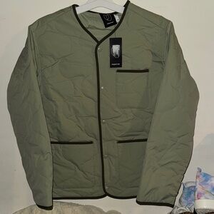 Original Use Sage Green Quilted Jacket